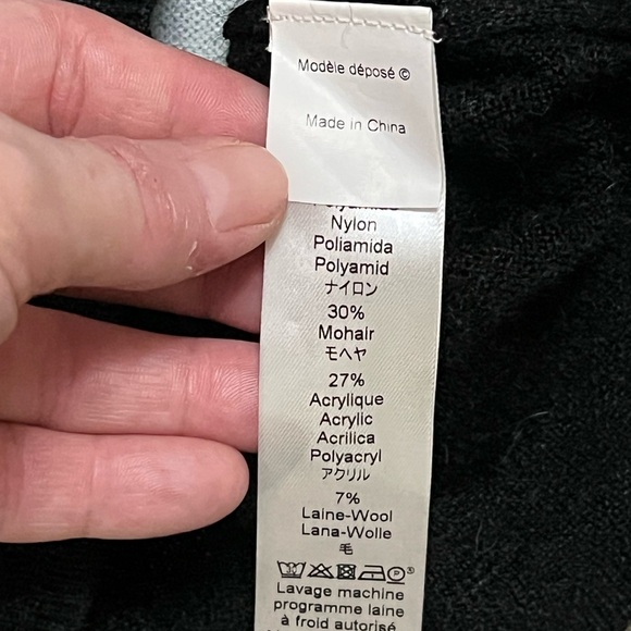 Kenzo Sky Blue and Black Cloud Crewneck Sweater mohair and wool blend - Picture 10 of 12